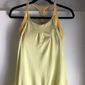 Lululemon neon built in bra tank